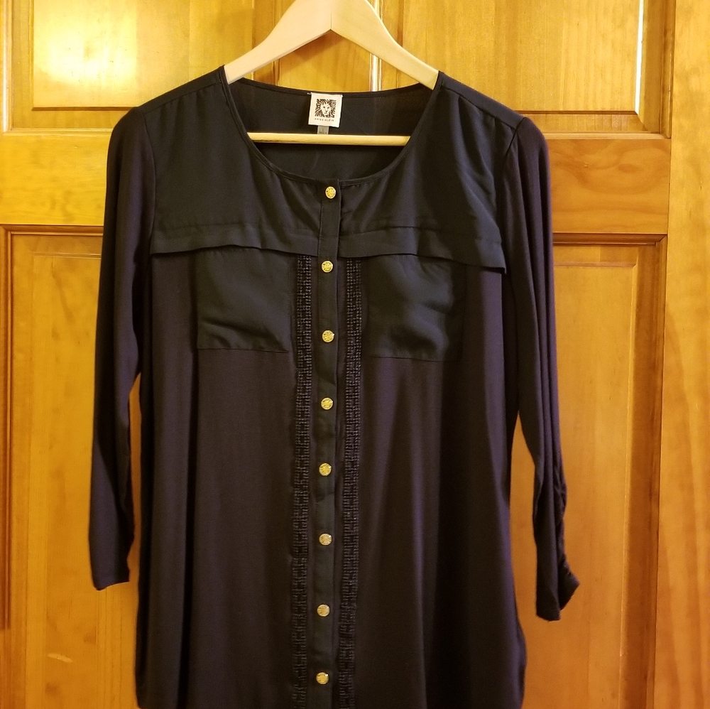 Navy blue blouse